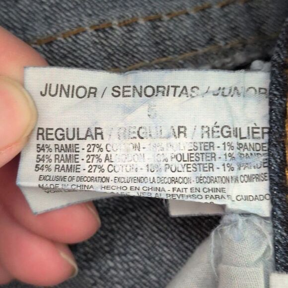 Grane Darcy Super Low Rise Skinny Jeans Button Pocket Juniors 5 - Picture 5 of 6